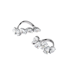 Millenia cocktail ring, Set, White, Rhodium plated